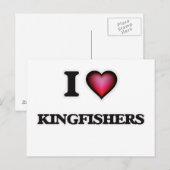 I Liebe Kingfisher Postkarte (Vorne/Hinten)