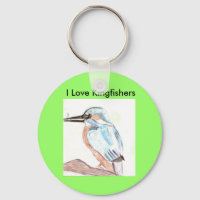 I Liebe Kingfisher Schlüsselring