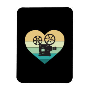 I Liebe Kino Retro Film Projektor Magnet