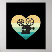 I Liebe Kino Retro Film Projektor Poster (Vorne)