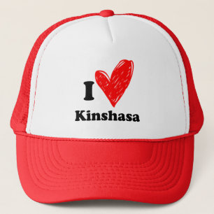 I Liebe Kinshasa - Herzskizze Truckerkappe