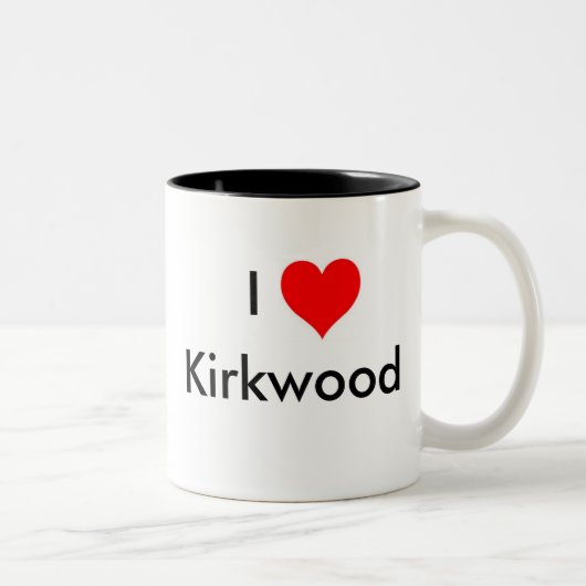 I Liebe Kirkwood Zweifarbige Tasse (Rechts)