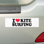 I Liebe Kitesurfing Autoaufkleber (Auf Auto)