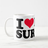 I Liebe Kitesurfing Kaffeetasse (Links)
