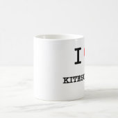 I Liebe Kitesurfing Kaffeetasse (Mittel)
