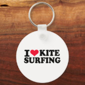 I Liebe Kitesurfing Schlüsselanhänger (Vorderseite)