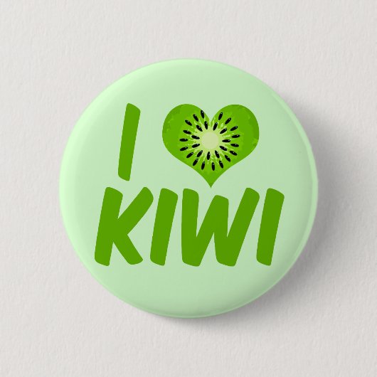 I Liebe Kiwi Button (Vorderseite)
