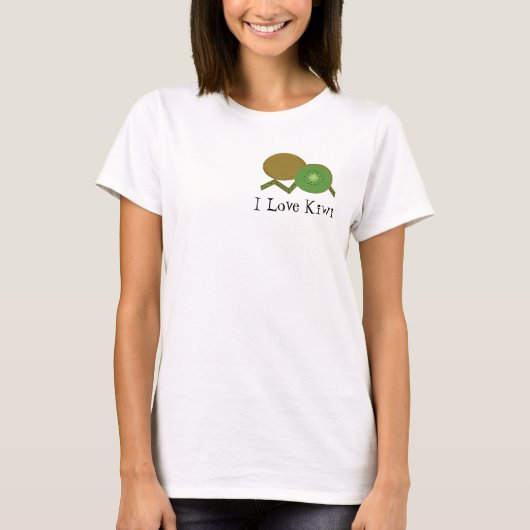 I Liebe Kiwi Fruit T-Shirt (Vorderseite)