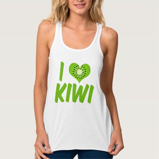 I Liebe Kiwi Fruit Tank Top (Vorderseite)