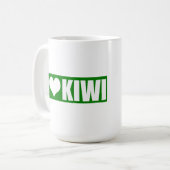 I Liebe Kiwi Kaffeetasse (Vorderseite Links)