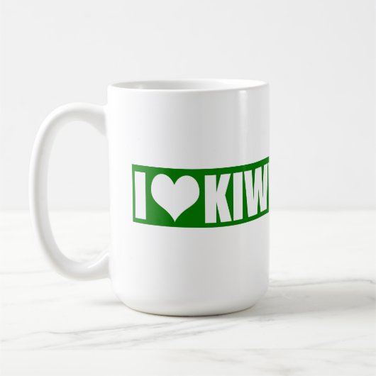 I Liebe Kiwi Kaffeetasse (Links)