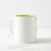 I LIEBE KIWI (Kiwi Fruits/Kiwi Berry) Zweifarbige Tasse (Vorderseite Links)