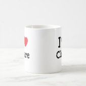I Liebe Klare Herzfunktion T - Shirt Kaffeetasse (Mittel)