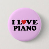 I Liebe-Klavier-Knopf Button (Vorderseite)