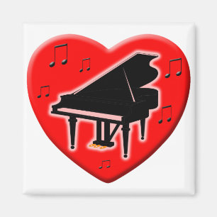I Liebe-Klavier Magnet