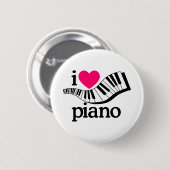 I Liebe-Klavier/Tastatur Button (Vorne & Hinten)