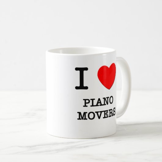 I Liebe-Klavier-Urheber Kaffeetasse (VorderseiteRechts)