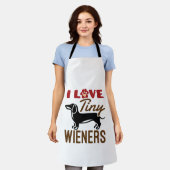 I Liebe Kleine Dackeln Miniatur Dackel Dackel Schürze (Getragen)