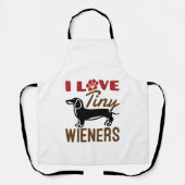 I Liebe Kleine Dackeln Miniatur Dackel Dackel Schürze (Vorderseite)