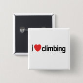 I Liebe Klettern Button (Vorne & Hinten)