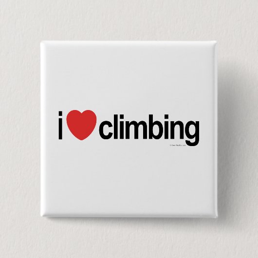 I Liebe Klettern Button (Vorderseite)