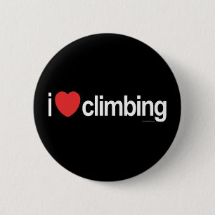 I Liebe Klettern Button