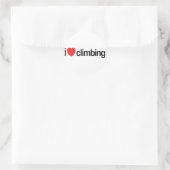 I Liebe Klettern Runder Aufkleber (Tasche)