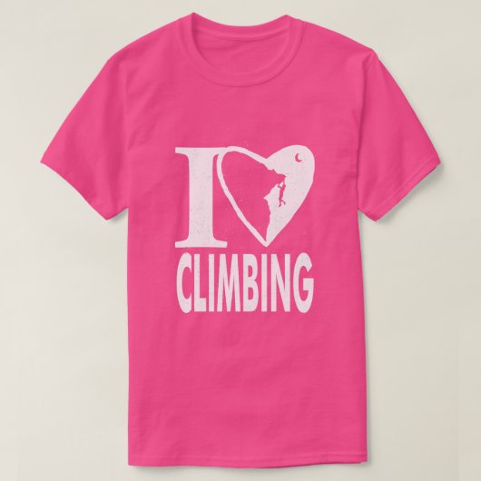 I Liebe Klettern T-Shirt (Design vorne)
