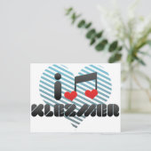 I Liebe Klezmer Postkarte (Stehend Vorderseite)