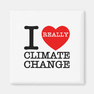 I Liebe Klimawandel Herz Glol Erwärmung Sonnensche Magnet