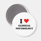 I Liebe Klinische Psychologie Magnet (Vorderseite/Rückseite)