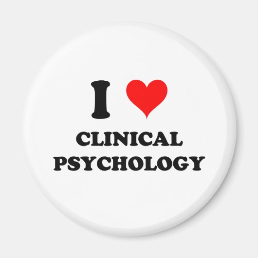 I Liebe Klinische Psychologie Magnet (Vorne)
