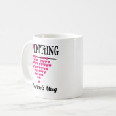 I Liebe Knittern Garngeschenk Kaffeetasse (Vorderseite Links)