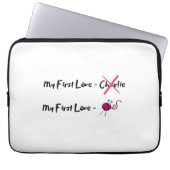 I Liebe Knittern Laptopschutzhülle (Vorderseite)