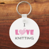 I Liebe Knittern Schlüsselanhänger (Vorderseite)