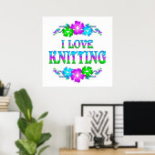 I LIEBE KNITTING POSTER (Heimbüro)