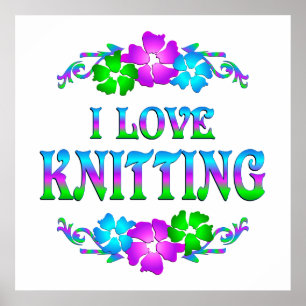 I LIEBE KNITTING POSTER