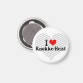 I Liebe Knokke-Heist, Belgien Magnet (Vorderseite/Rückseite)