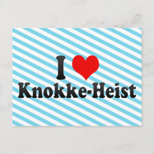 I Liebe Knokke-Heist, Belgien Postkarte
