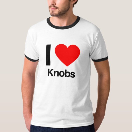 i Liebe Knöpfe T-Shirt (Vorderseite)