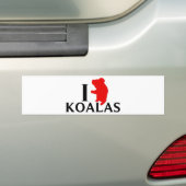I Liebe-Koala Autoaufkleber (Auf Auto)