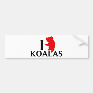 I Liebe-Koala Autoaufkleber
