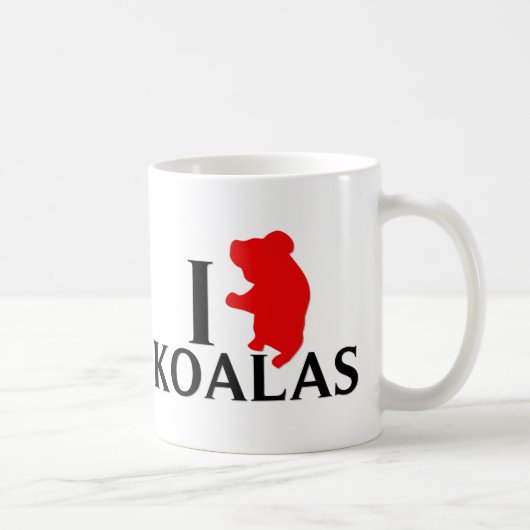 I Liebe-Koala Kaffeetasse (Rechts)