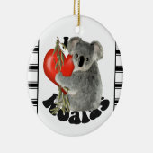 I Liebe-Koala Keramik Ornament (Rechts)