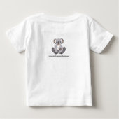 I Liebe KOALAS - Aussie wild lebende Tiere - Marsu Baby T-shirt (Rückseite)