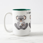 I Liebe KOALAS - Australien - Marsupal - Zweifarbige Tasse (Links)