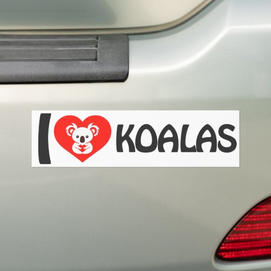 I Liebe Koalas Autoaufkleber (Auf Auto)