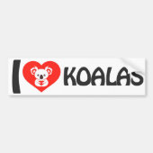 I Liebe Koalas Autoaufkleber (Vorne)