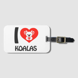 I Liebe Koalas Gepäckanhänger