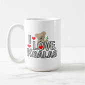 I Liebe Koalas Kaffee Tasse (Links)